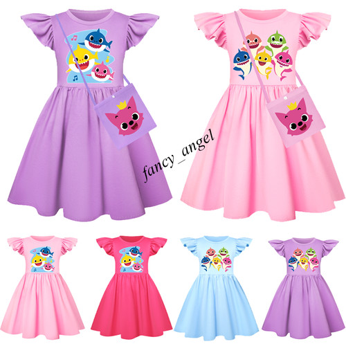 Kids girls cute shark world - kids,