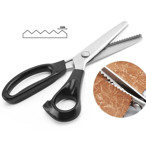 Stainless steel pinking shears - steel,