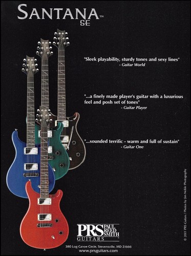 Prs santana series guitars - santana,