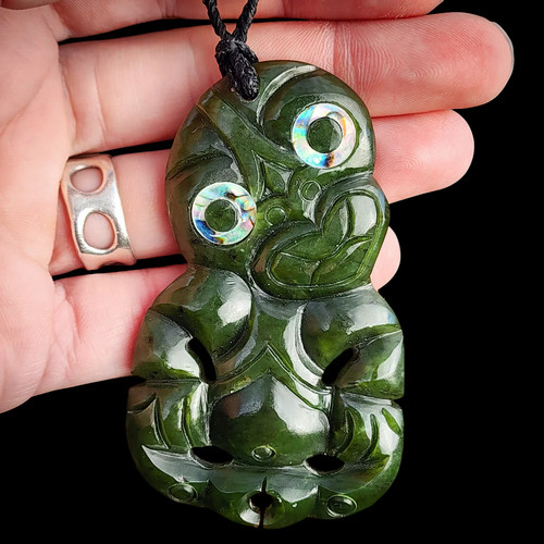 Greenstone pounamu tiki - pounamu,