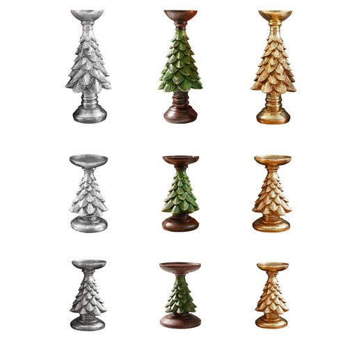 Christmas tree mantels - tree, pillar