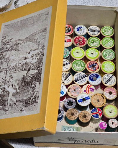 Vintage sewing spool job lot - vintage,
