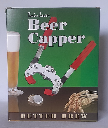 Unused beer bottle metal - metal, crown