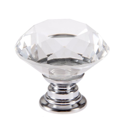 Diamond crystal glass door - diamond,