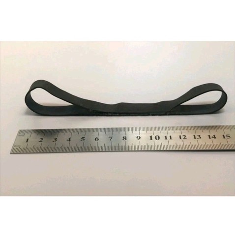 Sturdy black rubber elastic - black,
