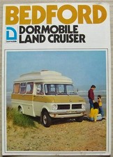 BEDFORD DORMOBILE LAND CRUISER Caravan Brochure June 1974 #B1644/6/74