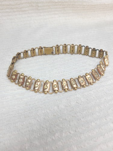 Vintage book chain necklace - book,