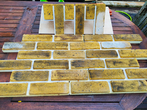 Yellow brown concrete - yellow/brown,