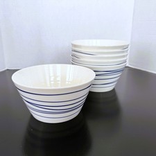 Royal Doulton  PACIFIC Set of Six (6) Cereal Soup Bowls Approx 5.75" Diameter
