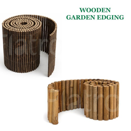 Wooden garden edging - edging, roll