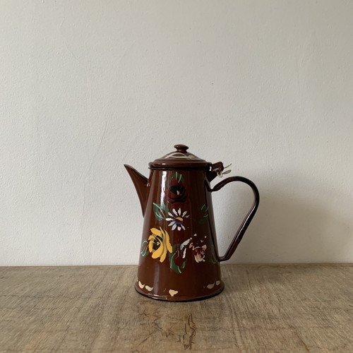 Vintage brown polish enamel - vintage,