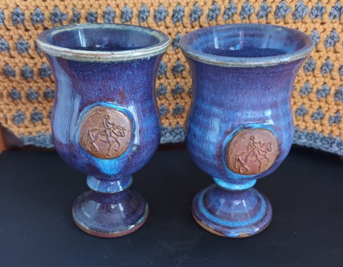 Pottery goblets dark - pottery,