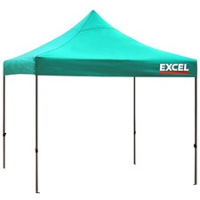 Excel Gazebo Pop Up 3mx3m Green Heavy Duty Waterproof Commercial Grade Wheel Bag