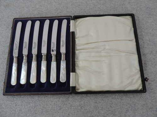 Cased mother pearl handled - cased, of