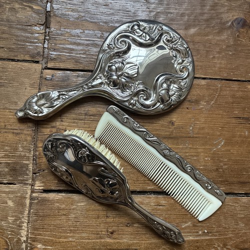 Art nouveau silver plated hand - art,