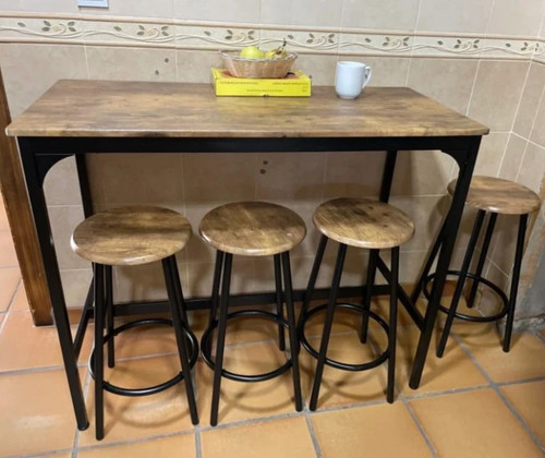 Breakfast bar table - and, stools