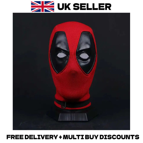 Deadpool face mask knitted - face,