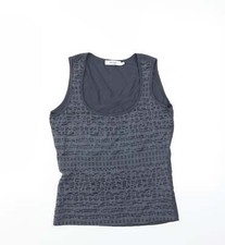 Myrine & Me Womens Grey Polyester Blend Tank Size M
