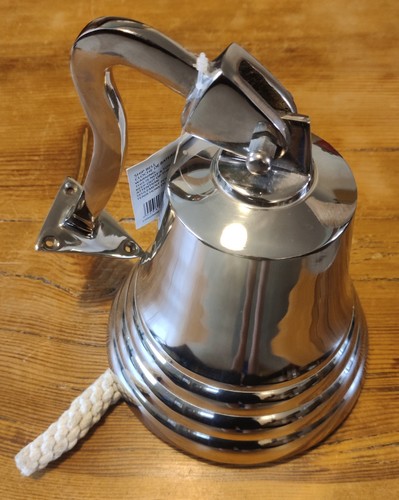 Nickle chrome ship bell - 7",