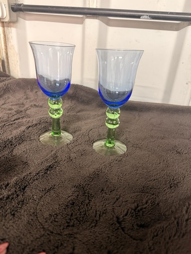 Vintage hand blown wine - hand,