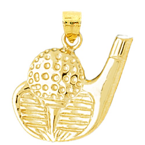14k solid gold golf club - golf, tee