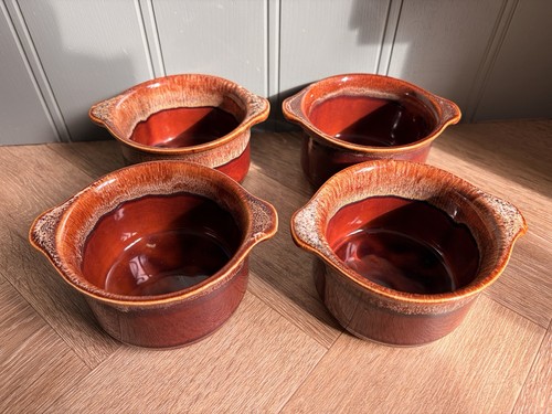 Set vintage brown drip - set, of