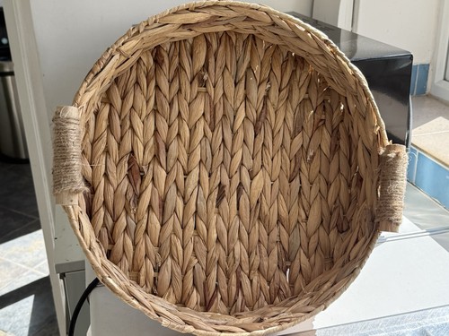Water hyacinth basket tray - basket,