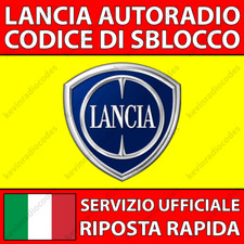 ✅LANCIA RADIO CODICE DI SBLOCCO DELTA FULVIA MUSA PHEDRA THEMA THESIS YPSILON✅