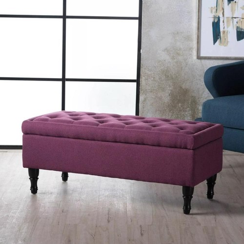 Dark fuchsia ottoman - dark,
