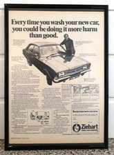 Framed original Classic Car Ad