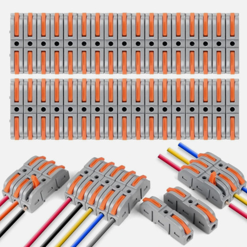 Spring lever terminal - terminal, block