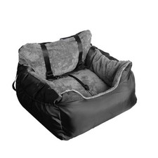 Washable Dog Car Seat Bed Pet Booster Seat Pet Travel Carrier with Safety Leash