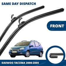 Front Windscreen 24" 19" Flat Aero Wiper Blades Pair for Daewoo Tacuma 00-05