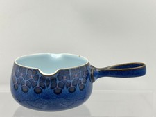Denby Midnight Handled Soup Bowl Cobalt Blue Stoneware