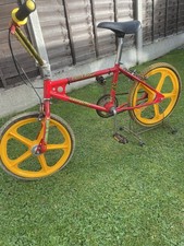 Raleigh Burner Mk1 Red With Skyway Wheels For Wall Art Only!!! Not a working BMX