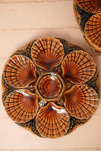 Vintage sarreguemines oyster - vintage,