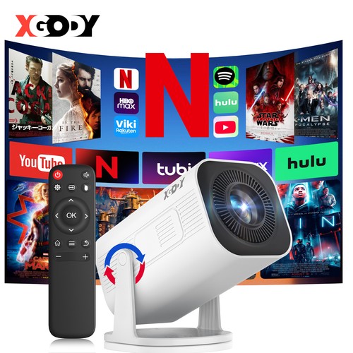 Xgody smart projector - xgody, 4k
