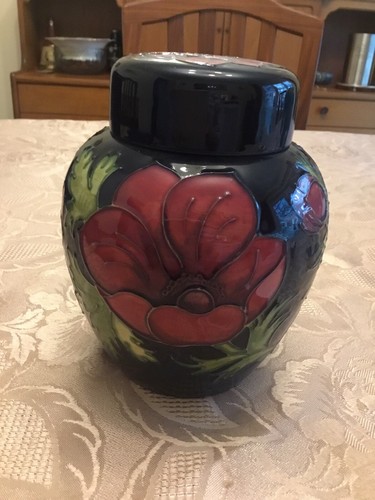 Moorcroft anemone ginger - moorcroft, jar