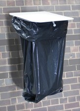 Metal wall mounted bin bag - metal,