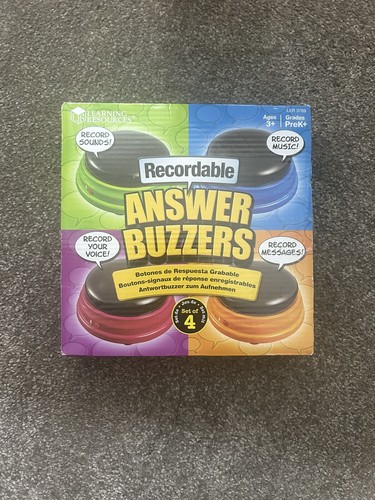 Recordable answer quiz buzzers - quiz,