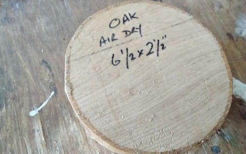 Oak bowl blank wood - oak, turning