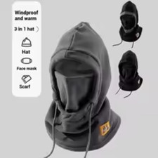 Winter 3-in-1 Hat with Mask & Neck Warmer Windproof Balaclava for Men Women