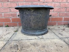 Vintage Copper/brass Pot/Planter Double Handle 43cm diameter