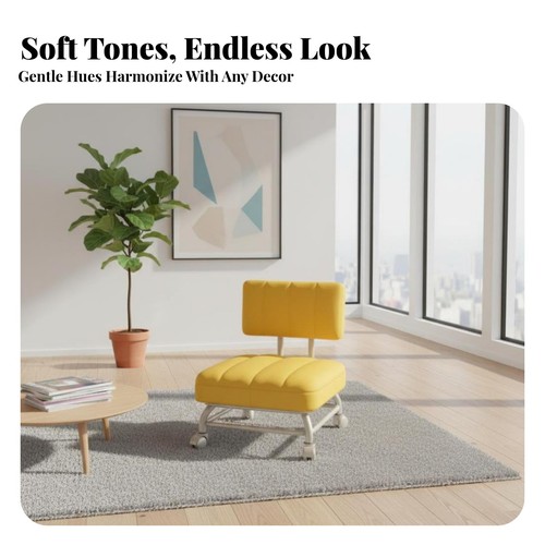 Rolling floor chair with - rolling,
