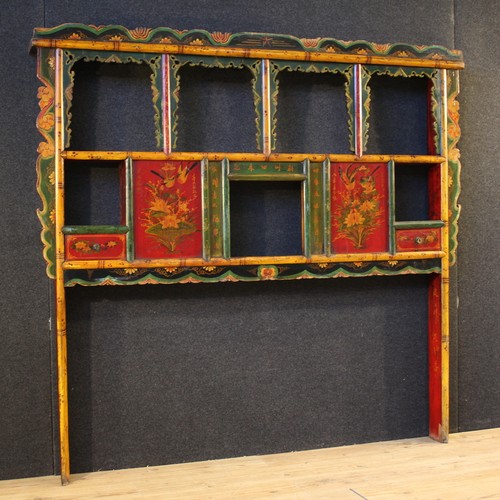 Chinese bed headboard oriental