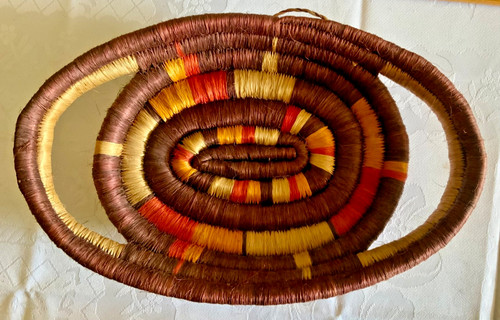 Oval hand woven - african, basket