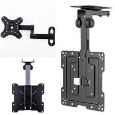 TV Tilt Swivel Flip Down Folding Ceiling Wall Mount Bracket 14" - 43" Loft Roof