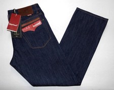 ONE TRUE SAXON - Men's NEW Regular Straight Fit Jeans 32"W X 30"L Blue Raw Denim