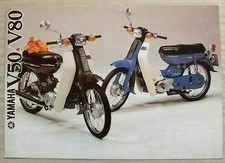 YAMAHA V50/V80 SCOOTERS Motorcycle Sales Brochure c1979 #LIT-3MC-0107272-79E