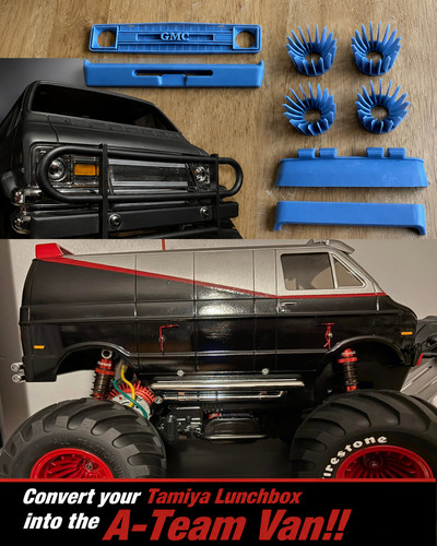 Tamiya lunchbox gmc team - lunchbox, a-team